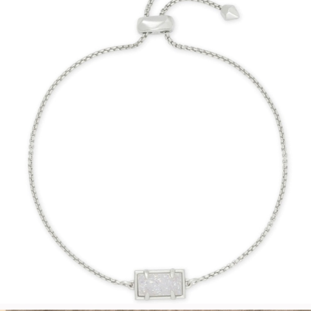 Kendra Scott Adjustable White Drusy Bracelet